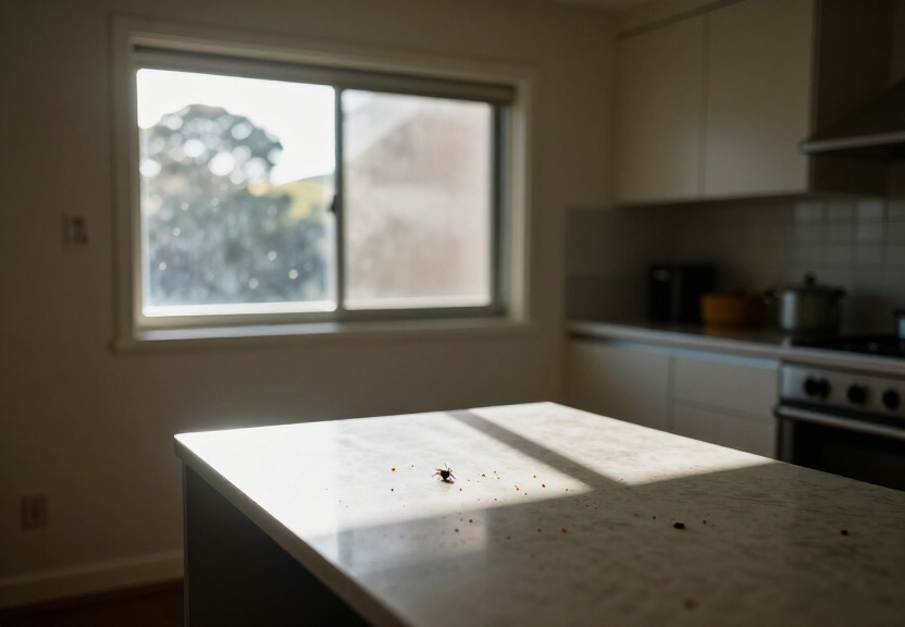 Bed bugs in a Shalvey apartment before control measures